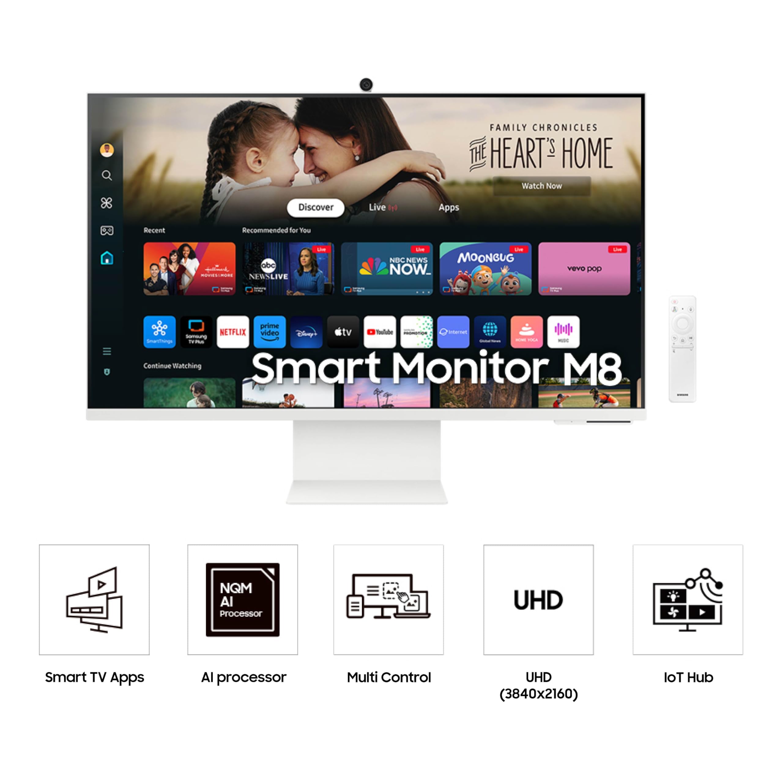 Amazon.com: SAMSUNG 32-Inch M8 (M80D) Series 4K UHD Smart Monitor